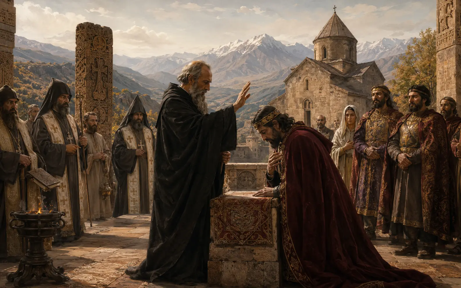 Illustration for The Adoption of Christianity